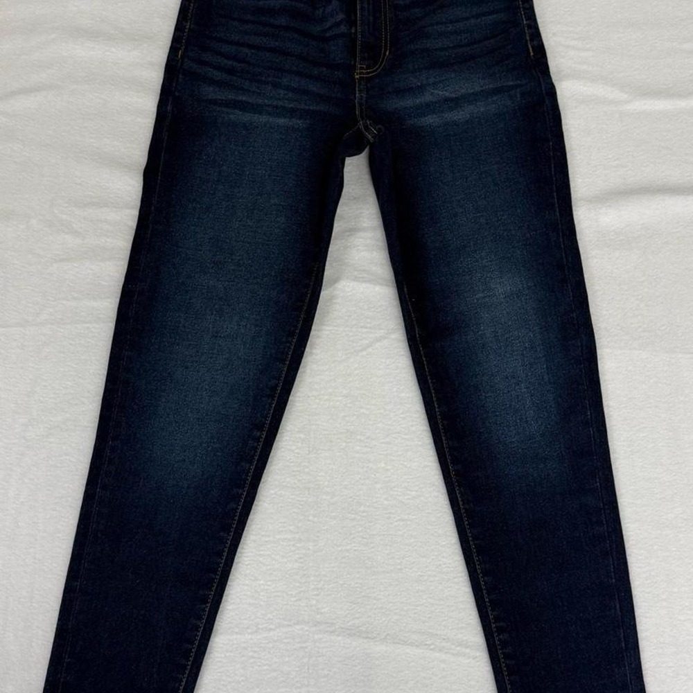 Chaps Jeans Womens Size 4 Dark Wash Slim Straight Leg Blue Denim Pants